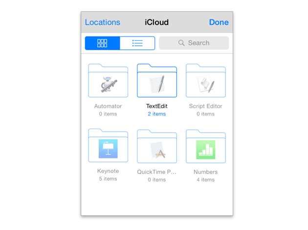Documents in iCloud